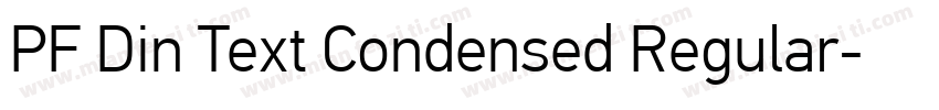 PF Din Text Condensed Regular字体转换